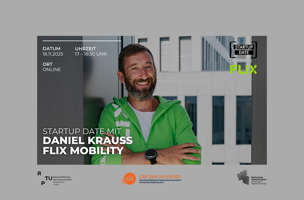 Online-Event: Startup Date mit Daniel Krauss von Flix Mobility am 18.11.2025